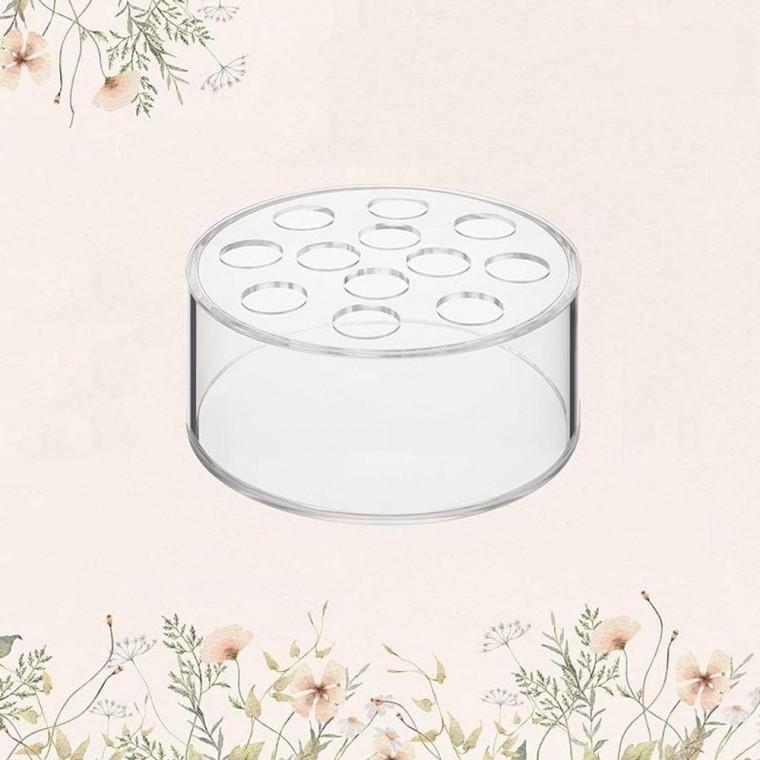꽃꽂이 꽃줄기 스마트 받침대 12공 원형 꽃다발 꽃병 화병 고정