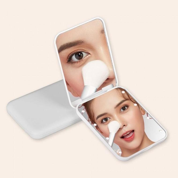 LED 모던 화장 휴대거울 뷰티 메이크업 폴딩 양면 확대