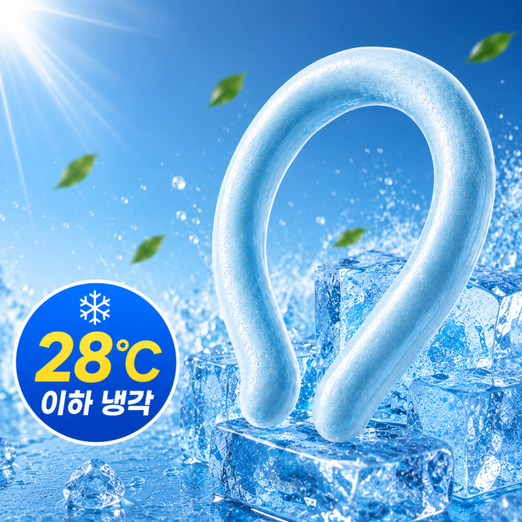 [GS마켓] 넥 아이스팩 쿨링 목튜브 넥쿨러 냉감 목걸이 여름 얼음목걸이 고품질 PCM소재