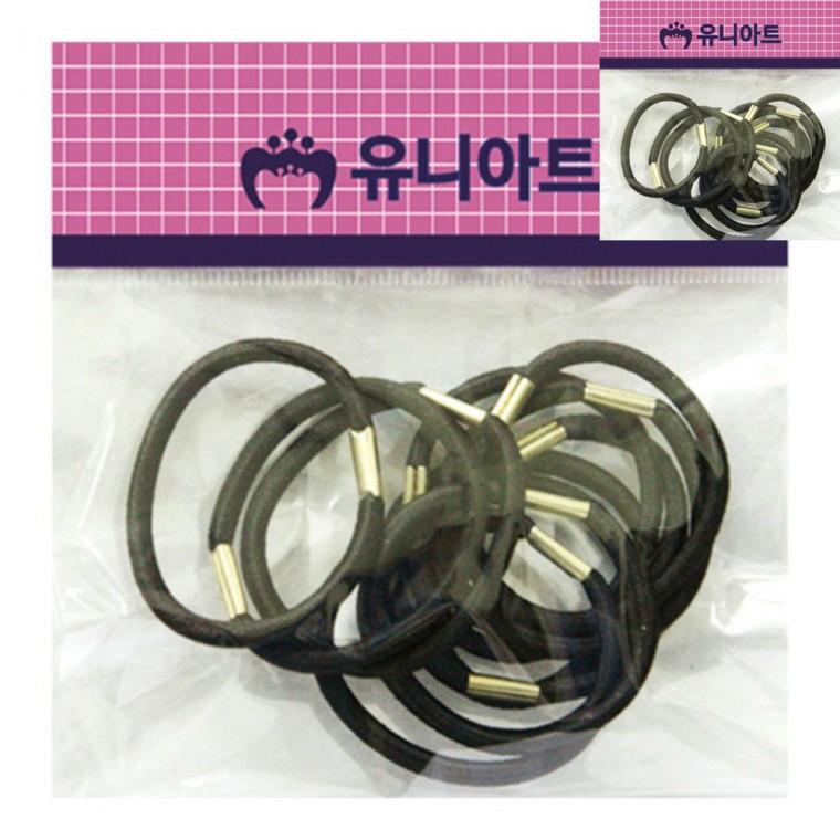 검정 머리끈 아동머리끈 여자아이머리끈 검정고무줄머리끈