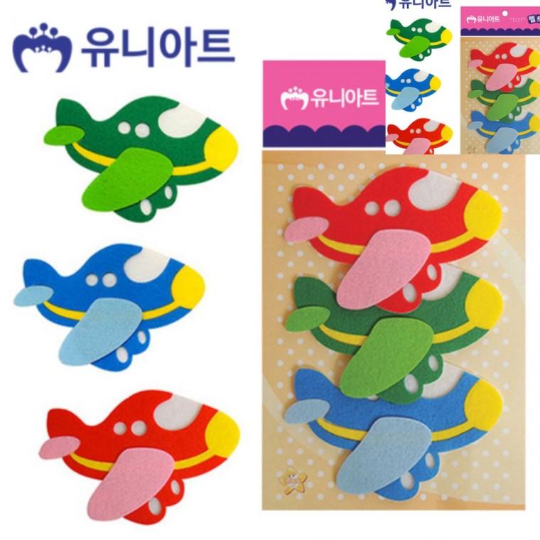 펠트 비행기 공예용품 미술만들기 미술교육