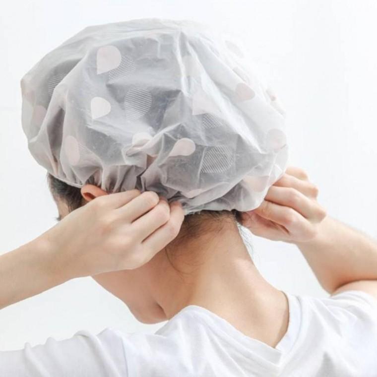 욕실 방수 매일 샤워캡 2p 샵푸캡 헤어캡 위생모자 목욕캡 염색모