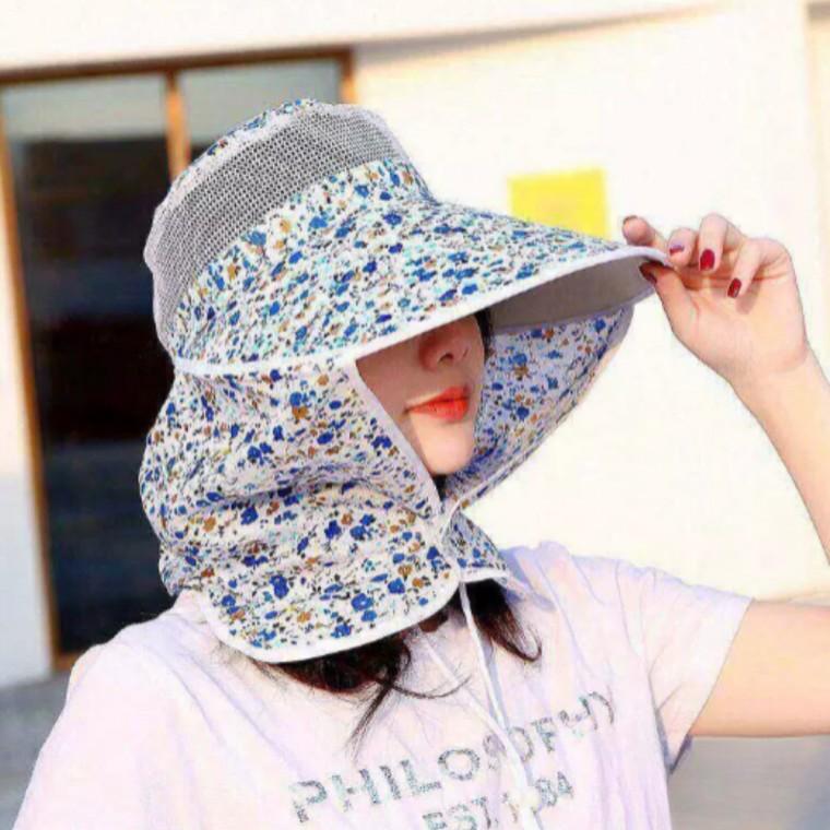 밭일모자 농사 작업 모자 사파리 얼굴보호 챙모자