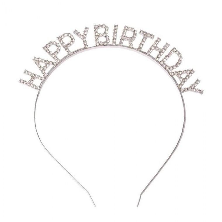생일 편안한 파티 큐빅 머리띠 해피벌스데이 헤어밴드