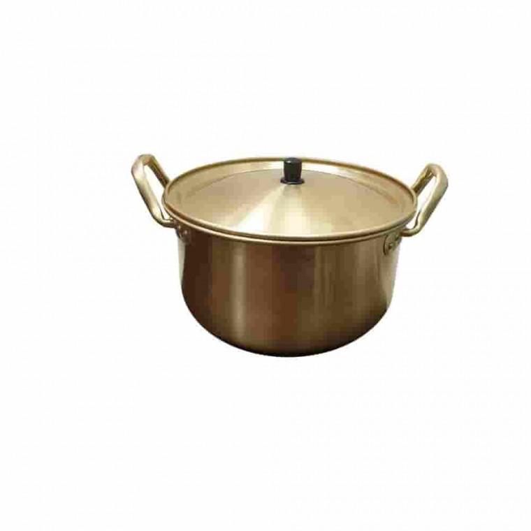28cm 라면냄비 6-7개용 대형 찌개냄비 찜냄비 노란냄비 황냄비 예쁜냄비