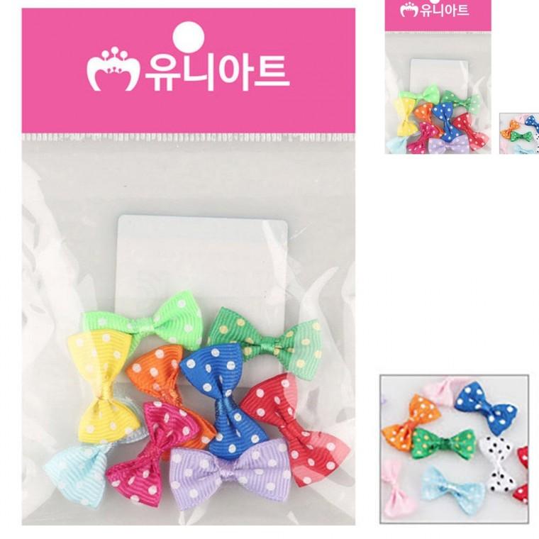 땡땡이리본 소 색상혼합 포장리본끈 선물포장리본 화분리본