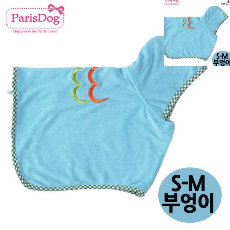 캐릭터 가운 S-M 샤워가운 부엉이 애완용품 강아지샤워타올 강아지수건 애견타올