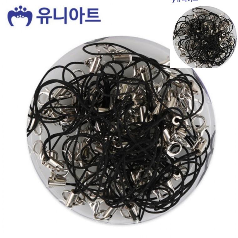 핸드폰줄 검정 키링줄고리 도난방지핸드폰줄 휴대폰줄키링