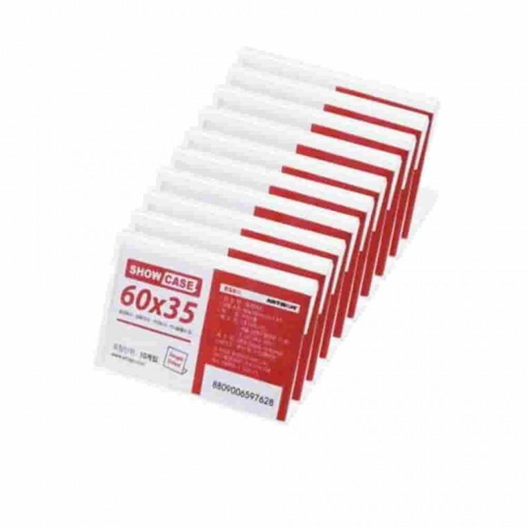 쇼케이스 10매 60x35mm 테이블아크릴메뉴판 메뉴판케이스 테이블메뉴판 아크릴메뉴판 탁상용POP