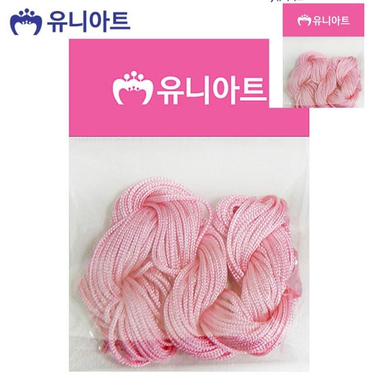 매듭실 분홍 장식매듭실 장식용실 공예용실