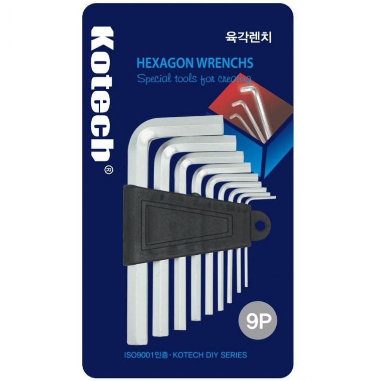 코텍스 육각 실용 렌치 9p K7383