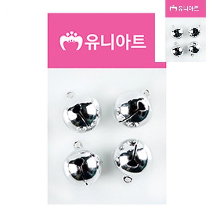 미니방울 18mm 은색 키링부자재방울 은방울 작은방울종