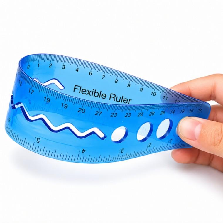 플라스틱 구부러지는 자 30cm 학생 휘어지는 자
