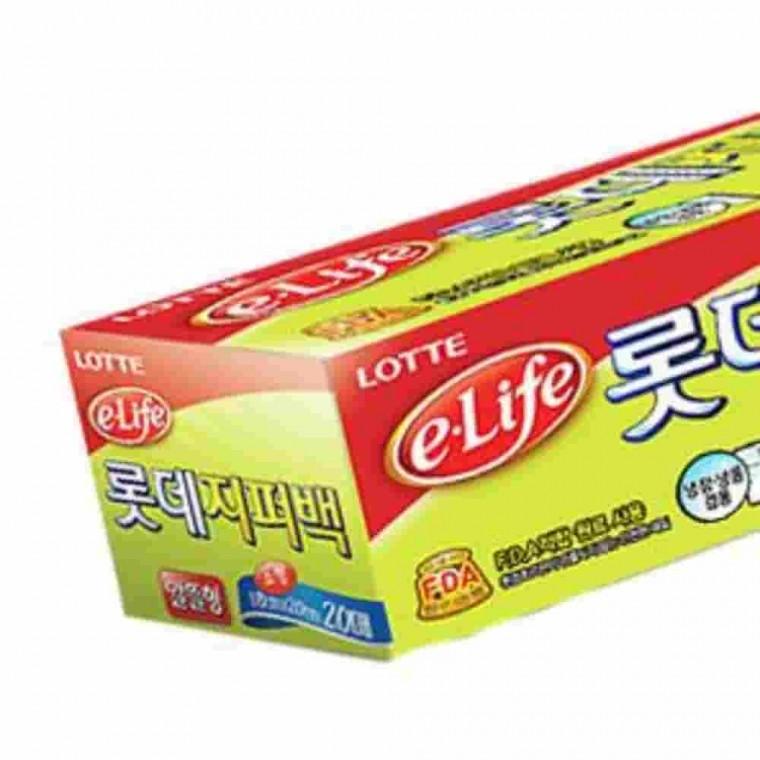 지퍼백알뜰형 25X30X20매 간식봉투 투명지퍼백 소분봉투 밀봉지퍼백