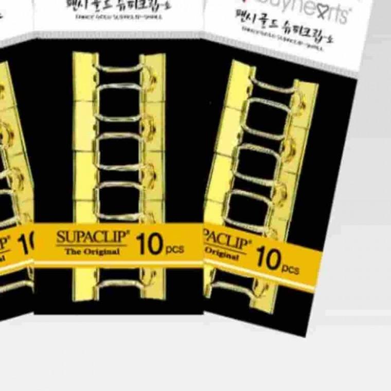 팬시슈파골드 소 10개입 서류정리 다용도집게 소형집게 서류집게