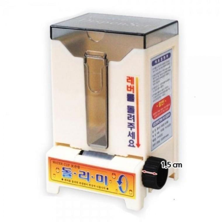 돌리미 일회용봉투컵 위생컵보관함 고무자석 반자동
