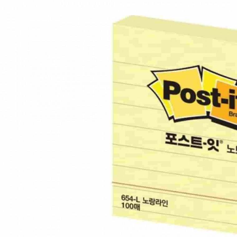 포스트잇 노트 라인 접착메모지 탁상용메모지 모니터메모지 접착종이