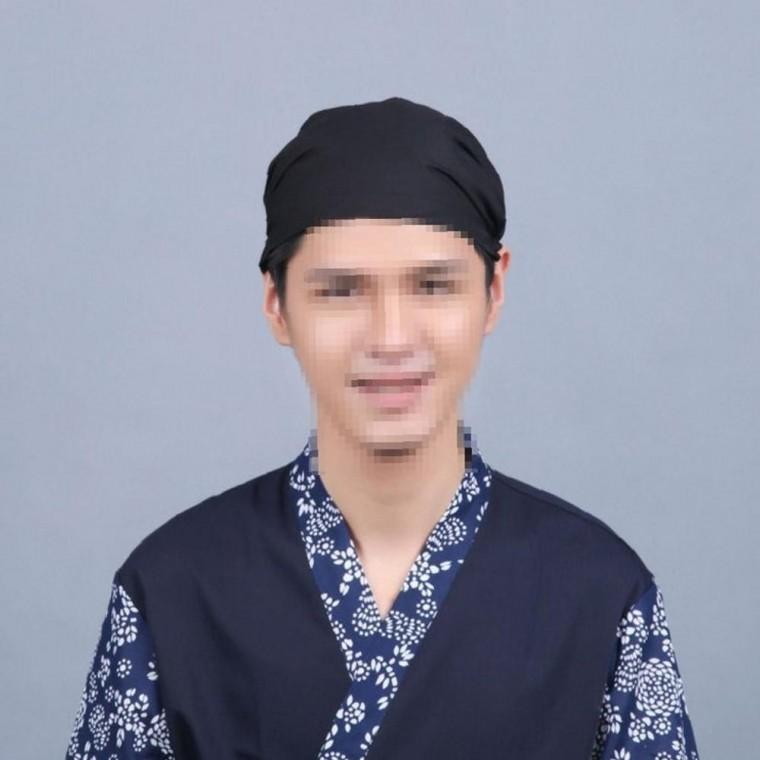 일식 조리사 깔끔한 모자 위생모 주방 식당 조리모 요리모