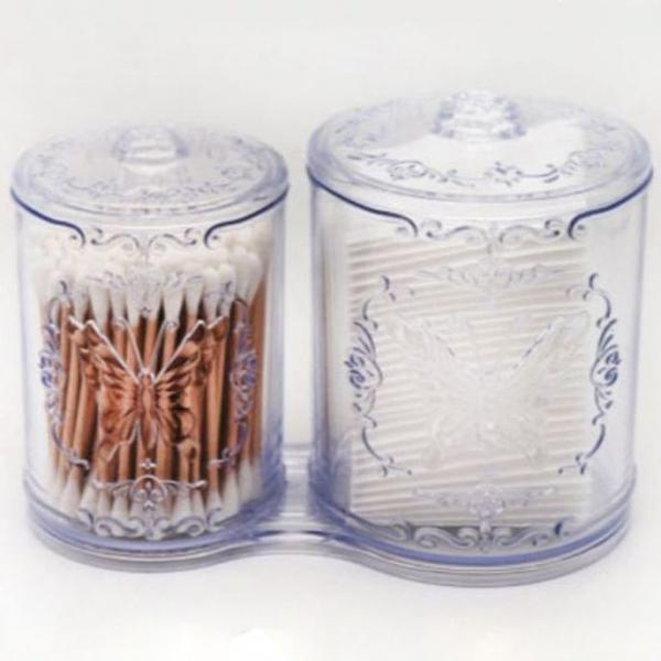 라비나 화장솜 면봉 케이스 보관함 정리수납함