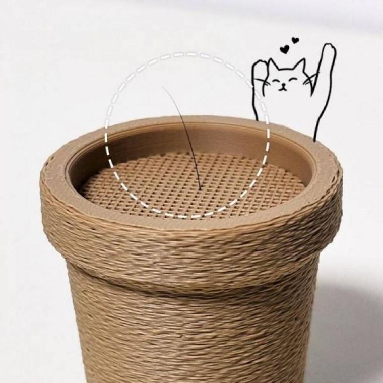 행운의 고양이 수염 화분 행운 보관 보관함 냥집사 반려묘 콧수염 수염통 꽂이 반려동물