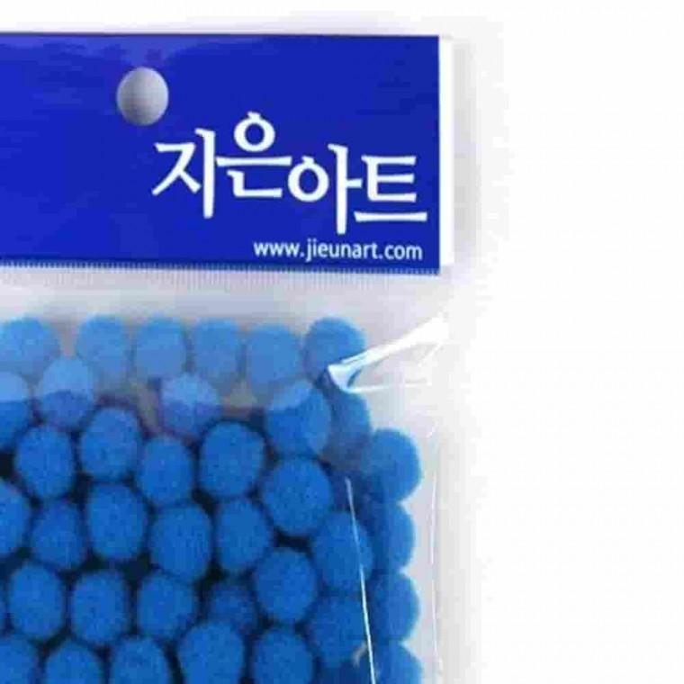 뿅뿅이 일반 12 파랑 폼폼이 만들기재료 미술만들기재료 슬라임토핑
