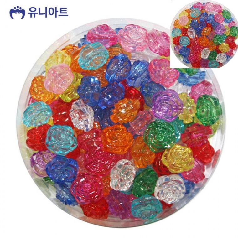모양비즈 54번 크리스탈비즈 장미 비즈키링비즈 비즈팔찌부자재 비즈목걸이부자재