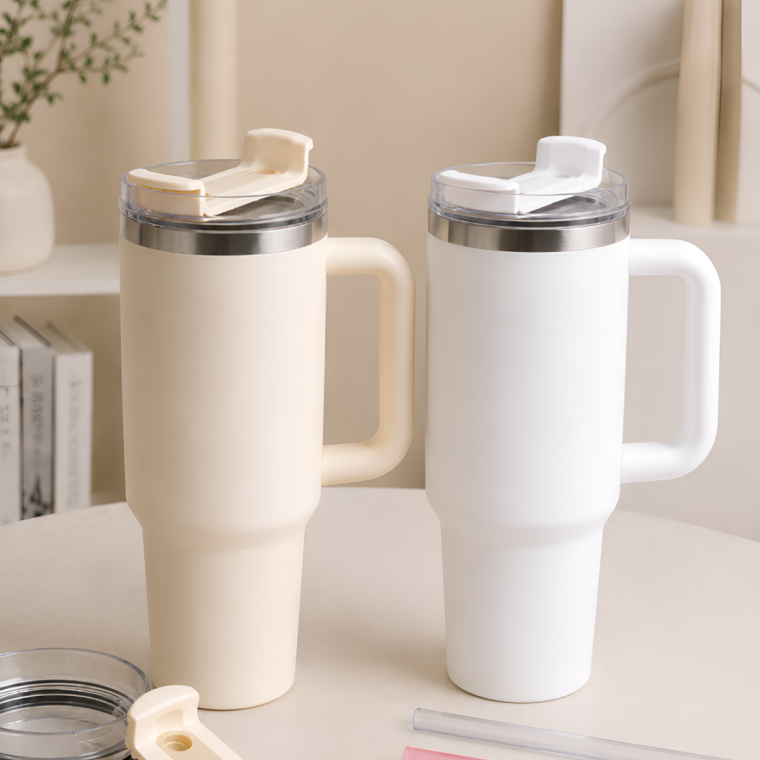 승화전사 텀블러 무광 크림 화이트 887ml 30oz 대용량 열 코팅 열전사