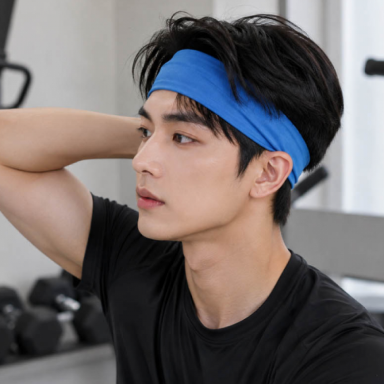 두께감 스포츠 탄탄핏 머리띠 있는 흘러내림 헤어밴드 밴드 방지