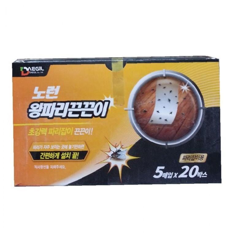 노런 왕파리끈끈이(5매x20박스) 내추럴한 파리잡이용 파리트랩