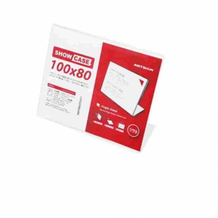 안내판 쇼케이스 3매 100x80mm 투명꽂이 가격POP거치대 진열거치대 아크릴POP꽂이 메뉴꽂이