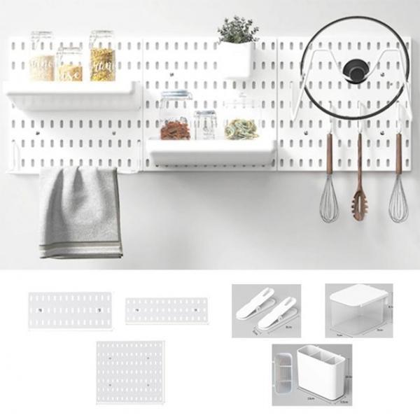 키밍 타공판보드 벽결이 소품걸이 수납보드 다용도