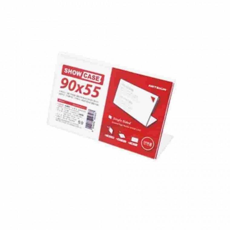 명함꽂이 쇼케이스 3매 90x55mm 가격표시판 매장소품 알림판 매장꾸미기 메뉴꽂이