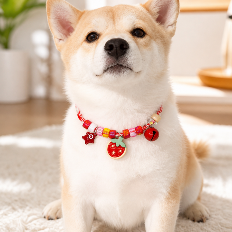 고양이 강아지 목걸이 1+1 반려견 반려동물 인식표 조절형