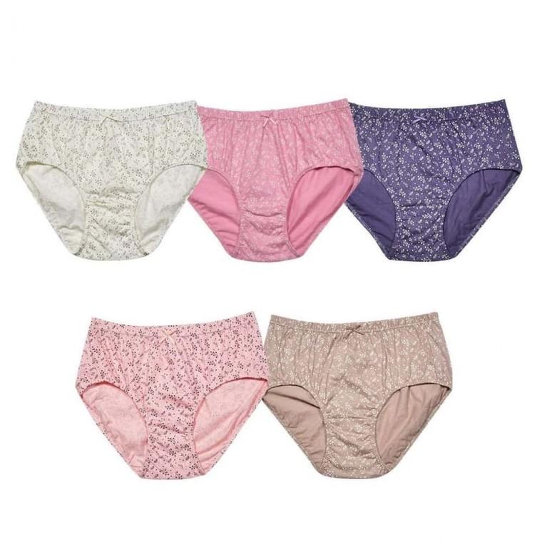 여성 순면 맥시팬티 5매 면팬티 데일리팬티 여성팬티