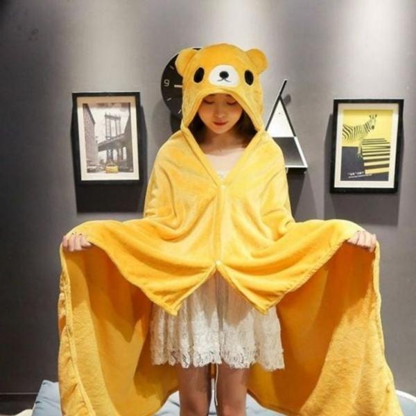 동물담요 후드담요 망토담요 무릎담요 귀여운 후드동물담요 후드담요 귀여운담요 캐릭터담요 망토담요