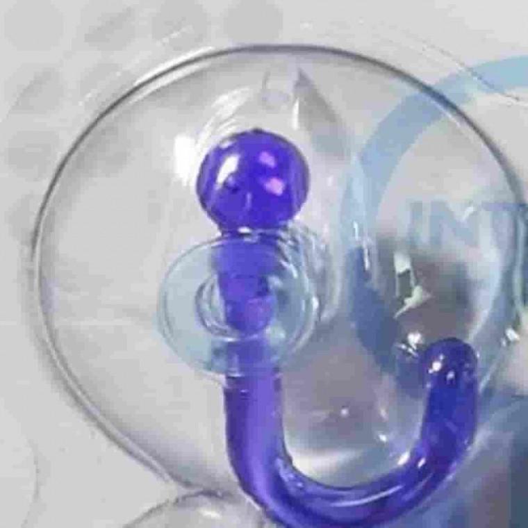 투명고리 흡착후크행거 4P 흡착식고리 플라스틱고리 벽걸이후크 벽걸이고리 타올걸이