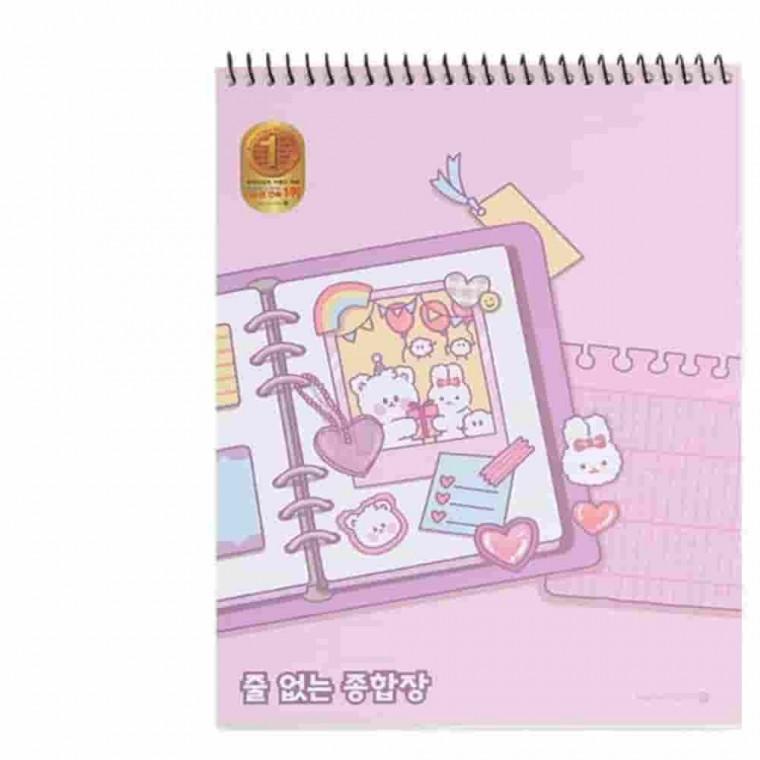 종합장 무선 여 스프링노트 드로잉노트 연습장노트 무선공책