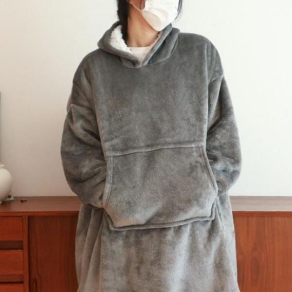 초극세사 집순이 입는 후드 망토 담요 이불 겨울 블랭킷 블랑켓담요 대형 블랭킷 극세사 두꺼운 따뜻한
