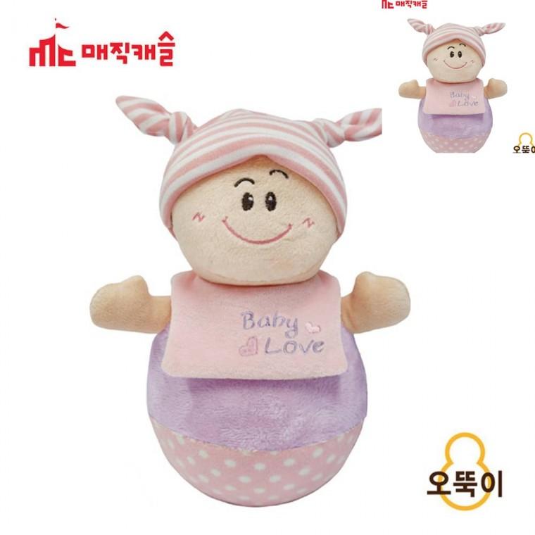 핑크 오뚝이 유아오뚝이완구 오뚝이인형 아기오뚝이