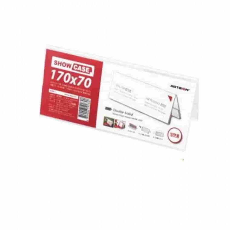 양면쇼케이스 3매 170x70mm 투명안내판 테이블메뉴판 스탠드메뉴판 메뉴스탠드 스탠드게시판