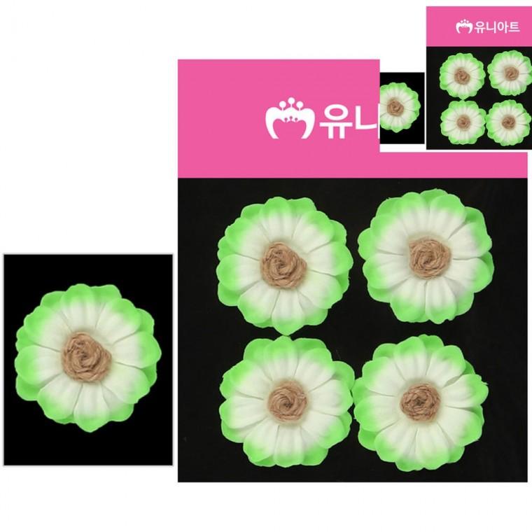 투톤 마국화 소 연두 어린이집게시판 조화꽃장식 인테리어조화꽃