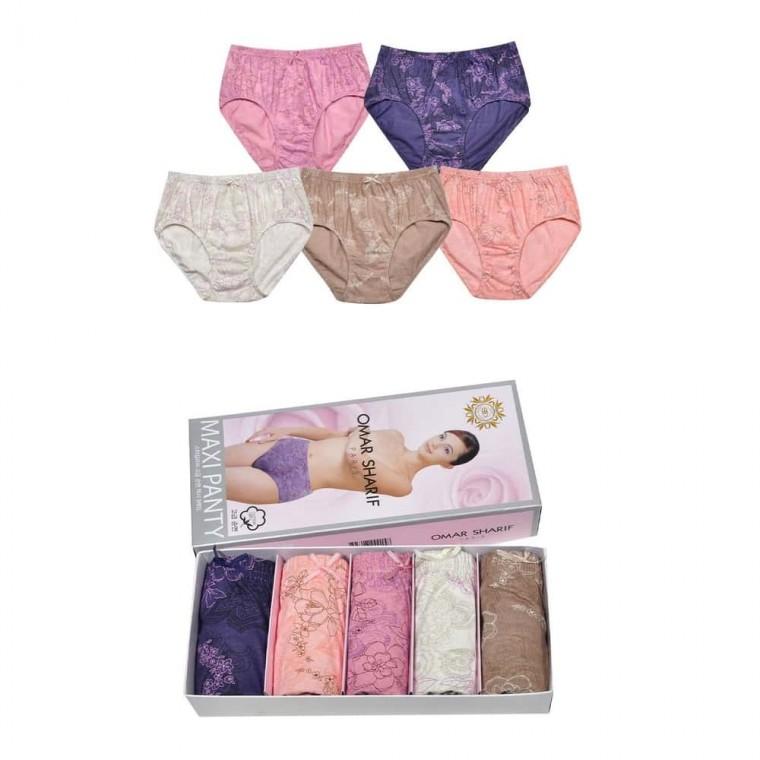 여성 면 맥시팬티 5매 여성순면팬티 여성팬티 여자삼각팬티