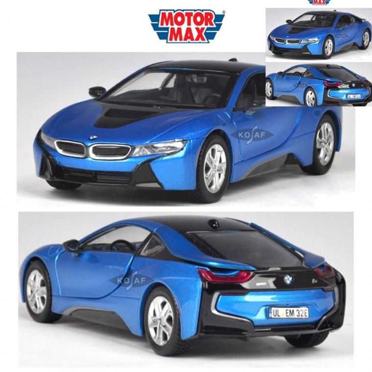 1대24 2018 BMW i8 쿠페 블루 장식용피규어 자동차모형수집 자동차모형
