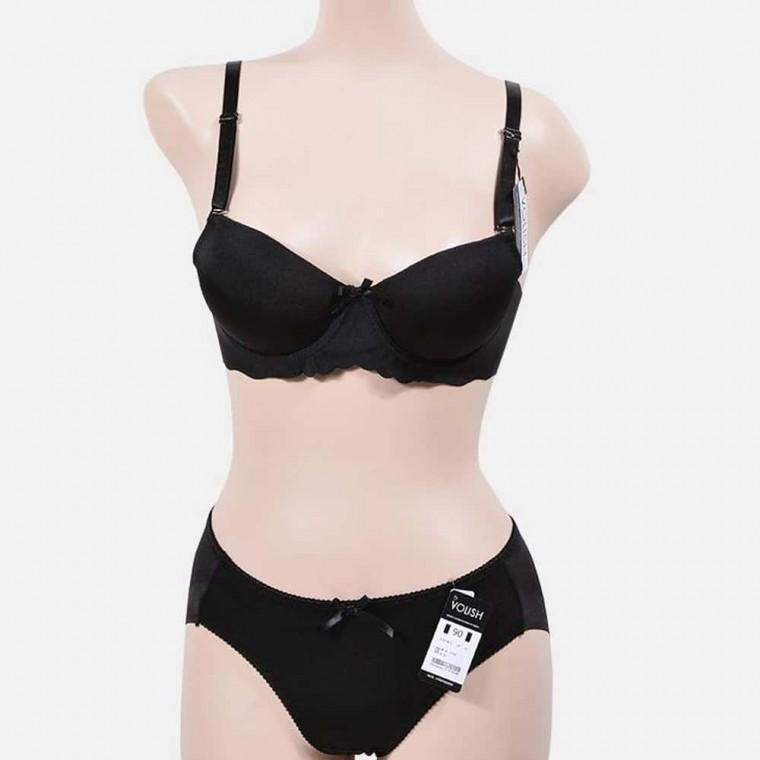 A컵 와이어 브라팬티세트 레이스속옷 3/4컵브라 레이스브라