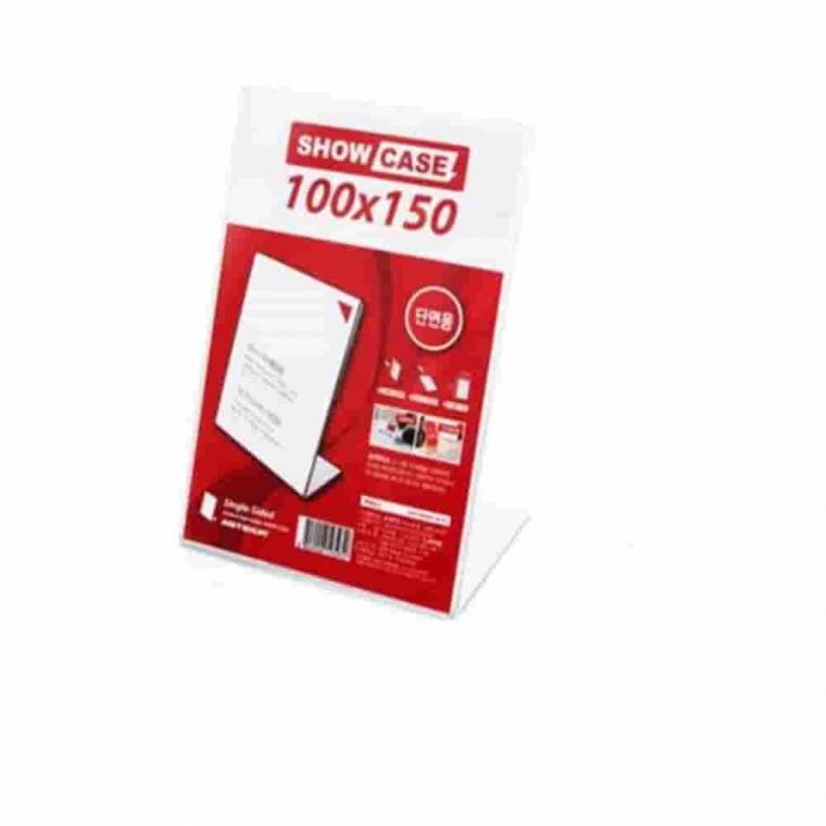 쇼케이스 3매 100x150mm 메뉴꽂이 매장소품 진열대 명함꽂이 가격표꽂이