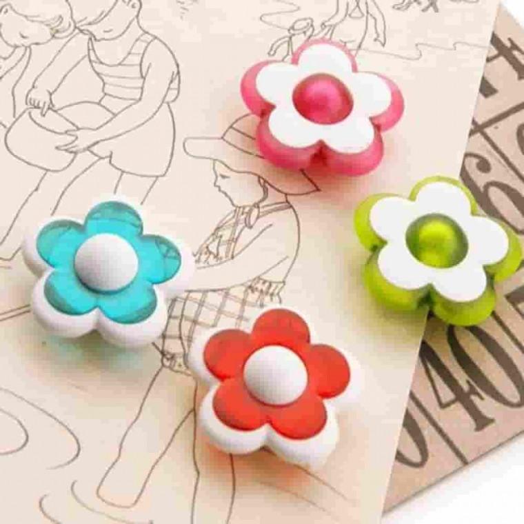 꽃 자석홀더 5포장20P 꽃마그넷 꽃자석 꽃모양자석 마그네틱홀더 화이트보드자석