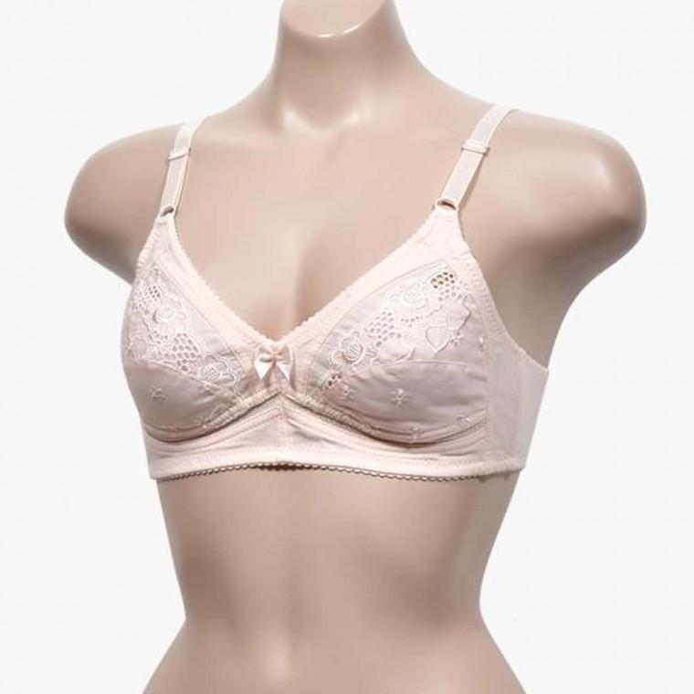 노와이어 자수 브라 여성속옷 브래이지어 브라자