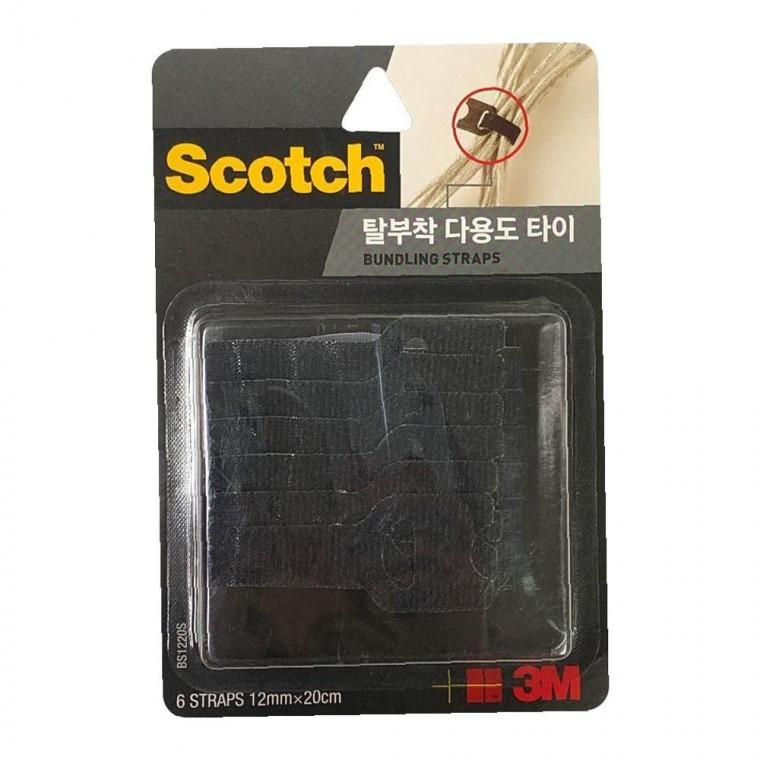 3M 탈부착식 데일리 재사용 케이블타이6개입 전선정리