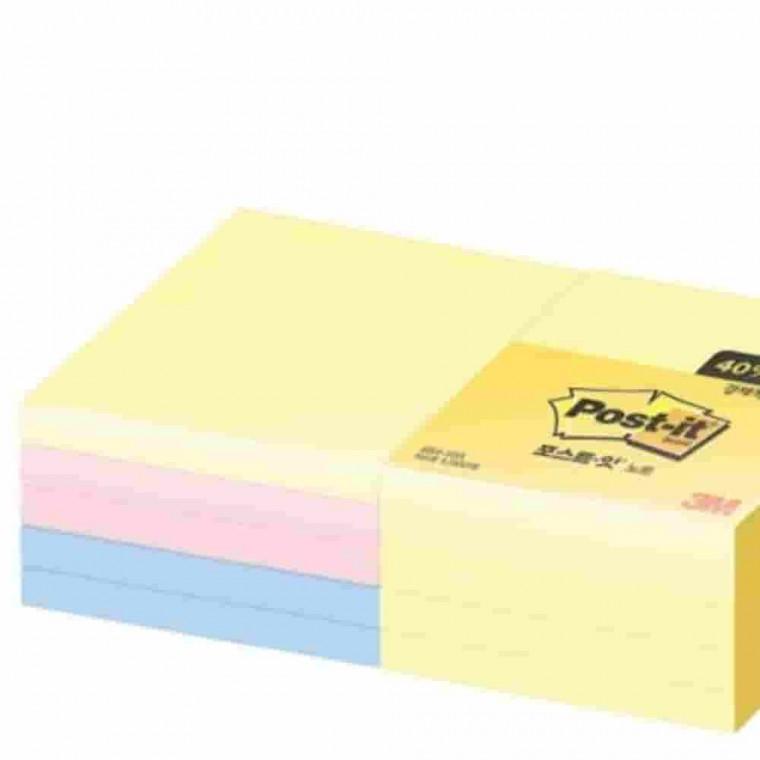 포스트잇 노트 10A 알뜰팩 76x76mm 접착메모지 탁상용메모지 예쁜메모지 접착식메모지