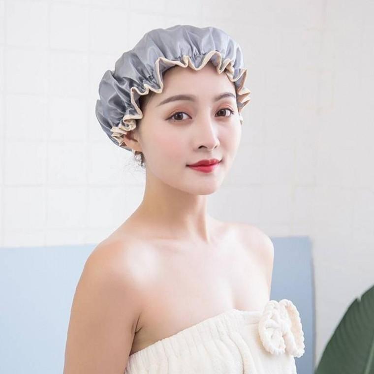 물막이 샤워 간편한 염색 헤어캡 1+1 목욕모자 주방모 위생모